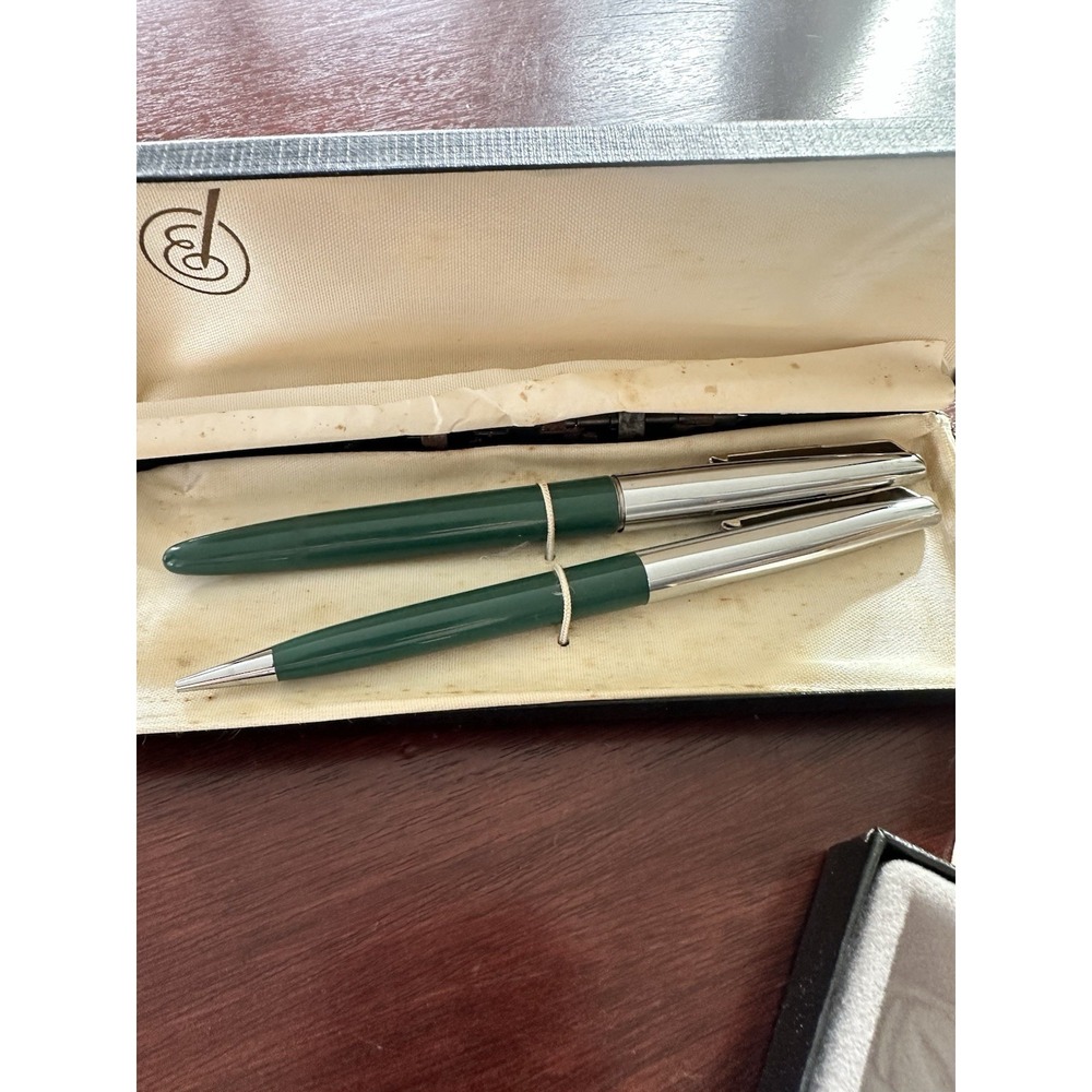 Vintage Quill Roller Pen / Waterman Set & Advertising Pen Hitachi READ - Picture 2 of 4